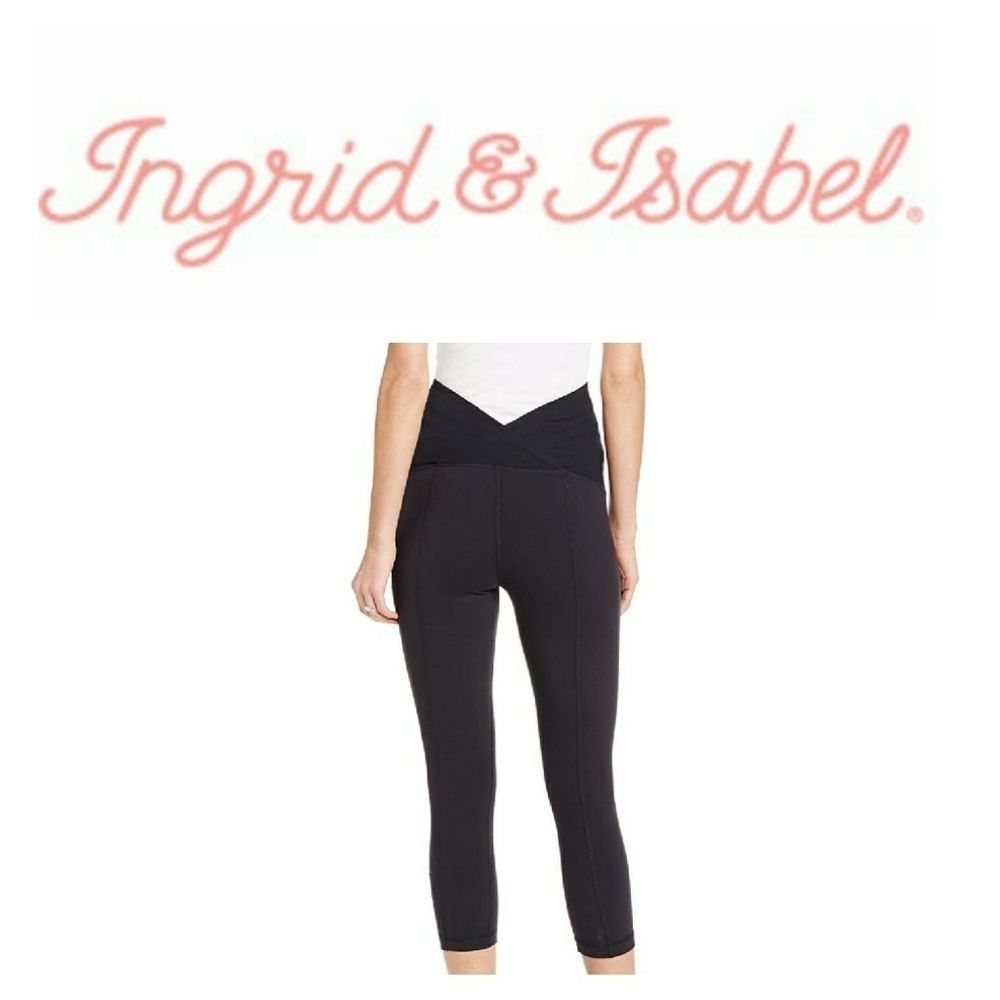 Ingrid & Isabel Maternity Workout Capri Crossover‎